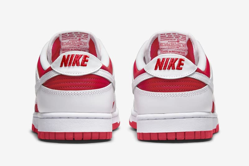 Nike Dunk Low「Championship Red」官方图辑、发售情报公布