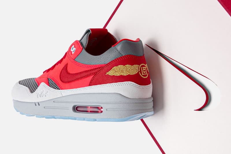 CLOT x Nike Air Max 1 最新聯名配色「K.O.D. Solar Red」正式登場