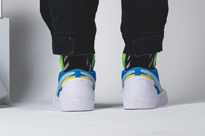 KAWS x sacai x Nike Blazer Low 三方聯乘鞋款上腳圖輯