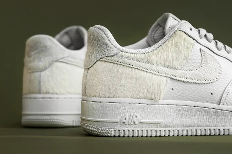 Nike 推出最新馬毛材質全白配色 Air Force 1