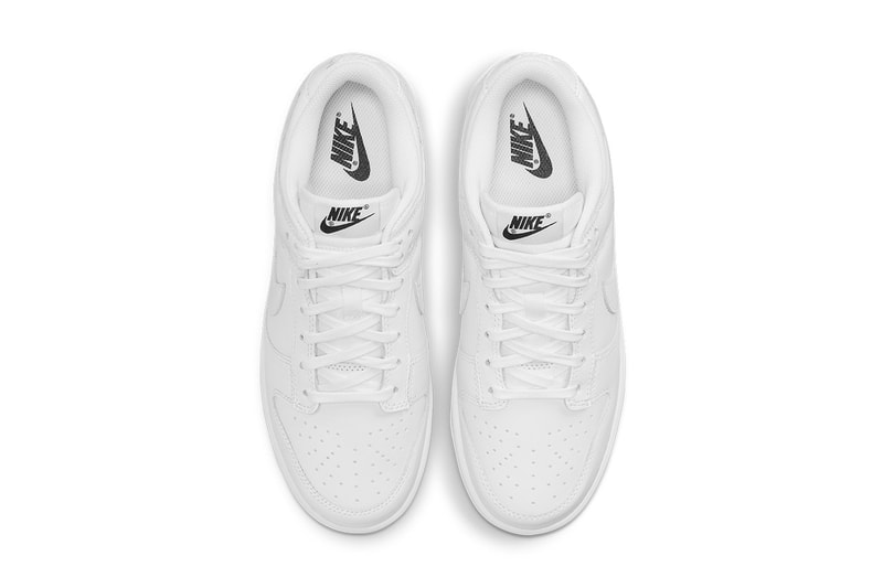 Nike Dunk Low 最新配色「Triple White」官方圖輯公佈