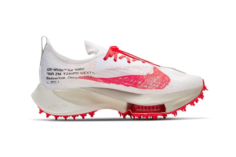 率先预览 Off-White™ x Nike Air Zoom Tempo NEXT% 官方系列图辑