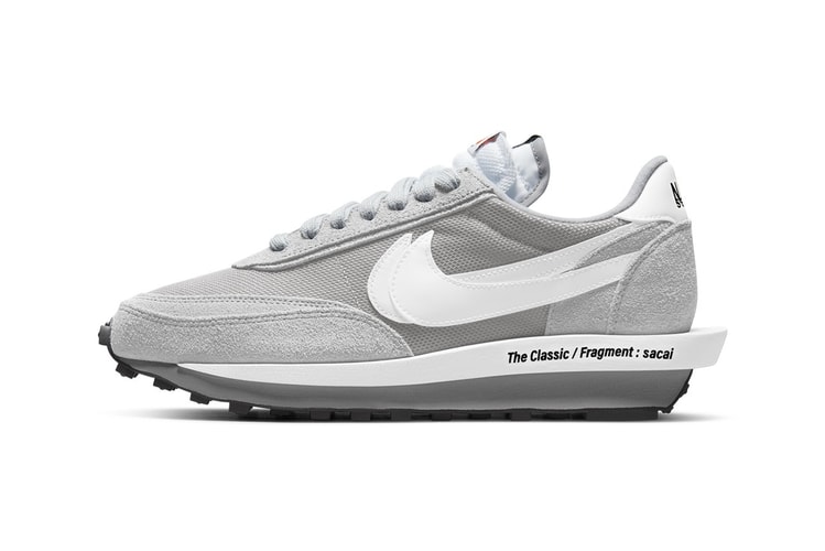 sacai x fragment design x Nike LDWaffle「Light Smoke Grey」官方圖輯發佈