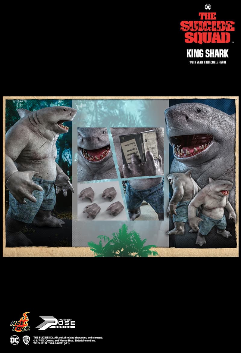 Hot Toys 推出全新 1:6 比例《The Suicide Squad》人氣角色「King Shark」雕塑模型