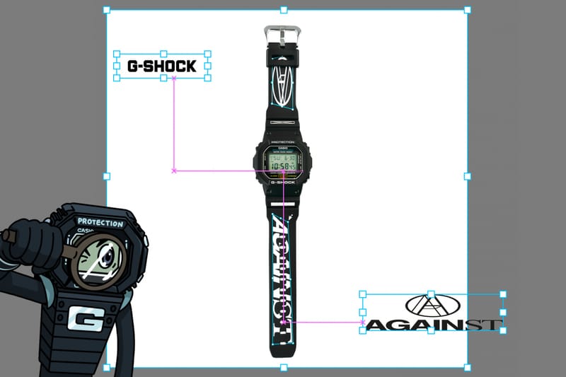 Against Lab x G-shock 推出「Against_Lab_working_file.ai 」限量表款