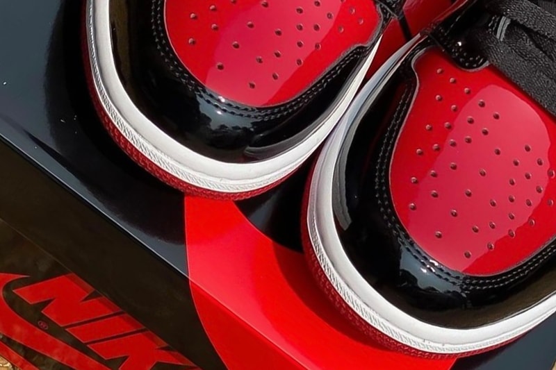 率先近賞 Air Jordan 1 High OG 最新配色「Patent Bred」特殊鞋盒
