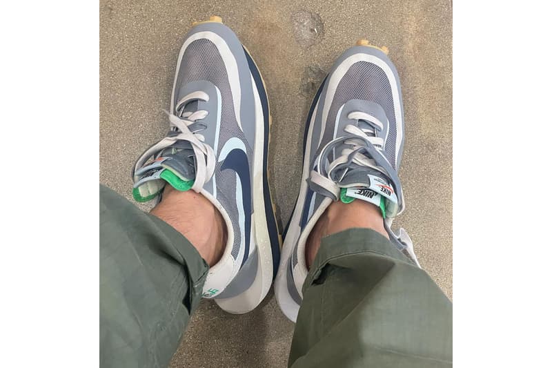 陳冠希親自曝光 CLOT x sacai x Nike LDWaffle 聯乘鞋款全新藍灰配色