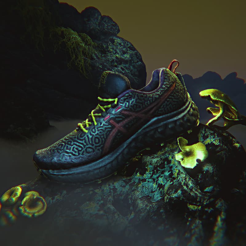 Brain Dead x ASICS 联名鞋款 TRABUCO MAX Chaos Slime 正式登场