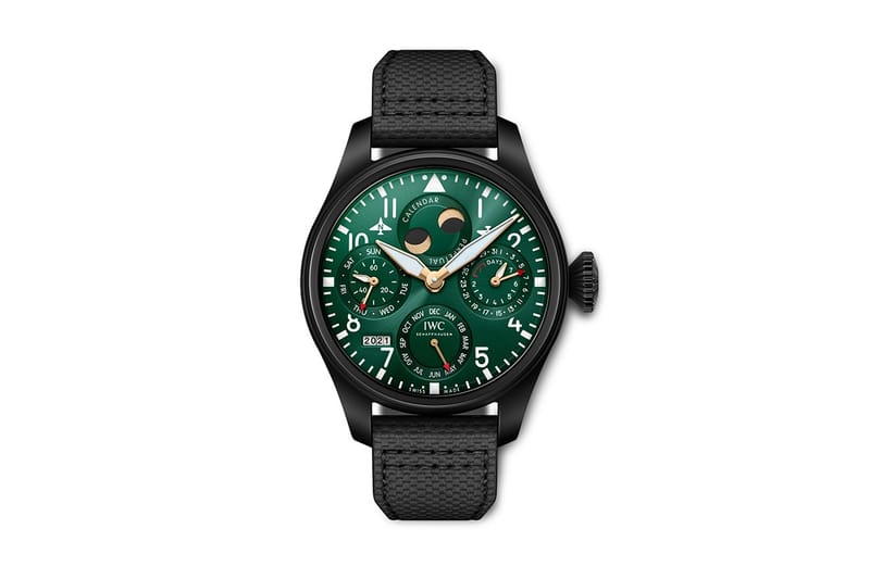 IWC 推出全新黑色陶瓷綠面 Big Pilot’s Watch 萬年曆錶款