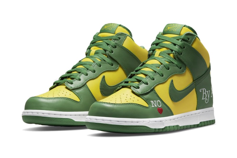 率先近賞 Supreme x Nike SB Dunk High「By Any Means」巴西配色官方圖輯