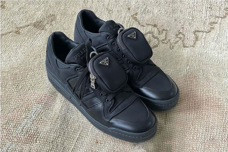 率先近賞 Prada x adidas Originals Forum Low 最新聯名配色「Triple Black」