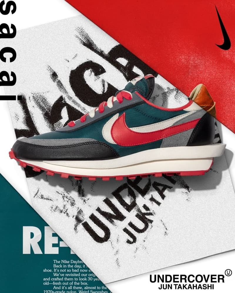 UNDERCOVER x sacai x Nike LDwaffle 三方聯乘系列官方發售情報公開
