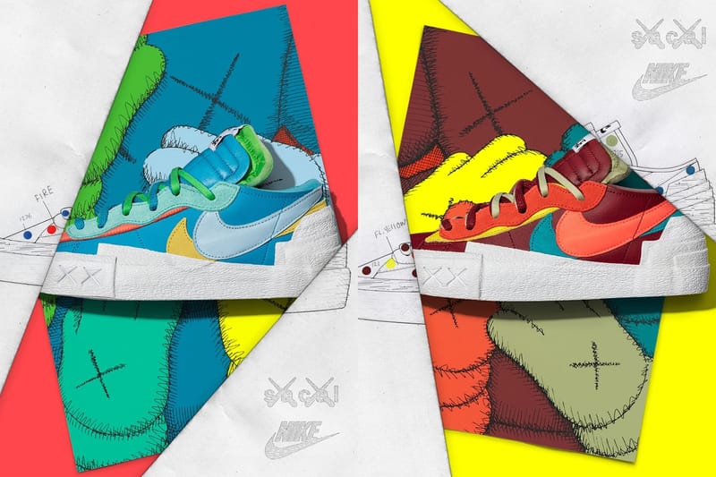 KAWS x sacai x Nike Blazer Low 三方聯乘鞋款正式發售情報公開
