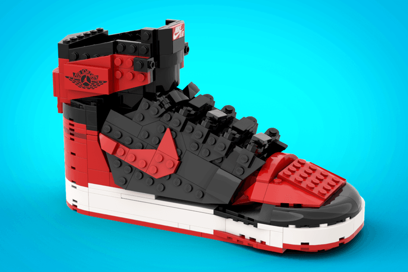 LEGO IDEAS 實體化 Air Jordan 1 經典配色積木模型