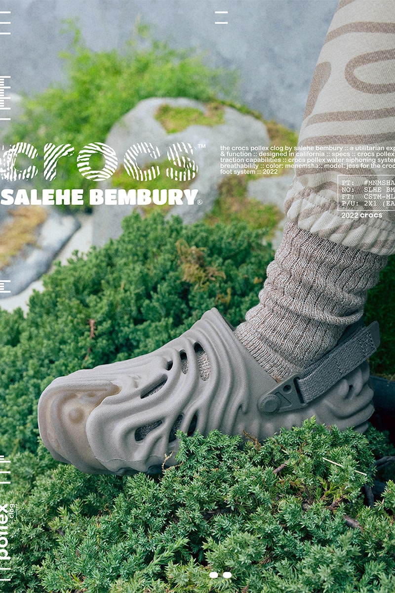 Salehe Bembury x Crocs Pollex Clog 聯乘鞋款發售情報正式發佈