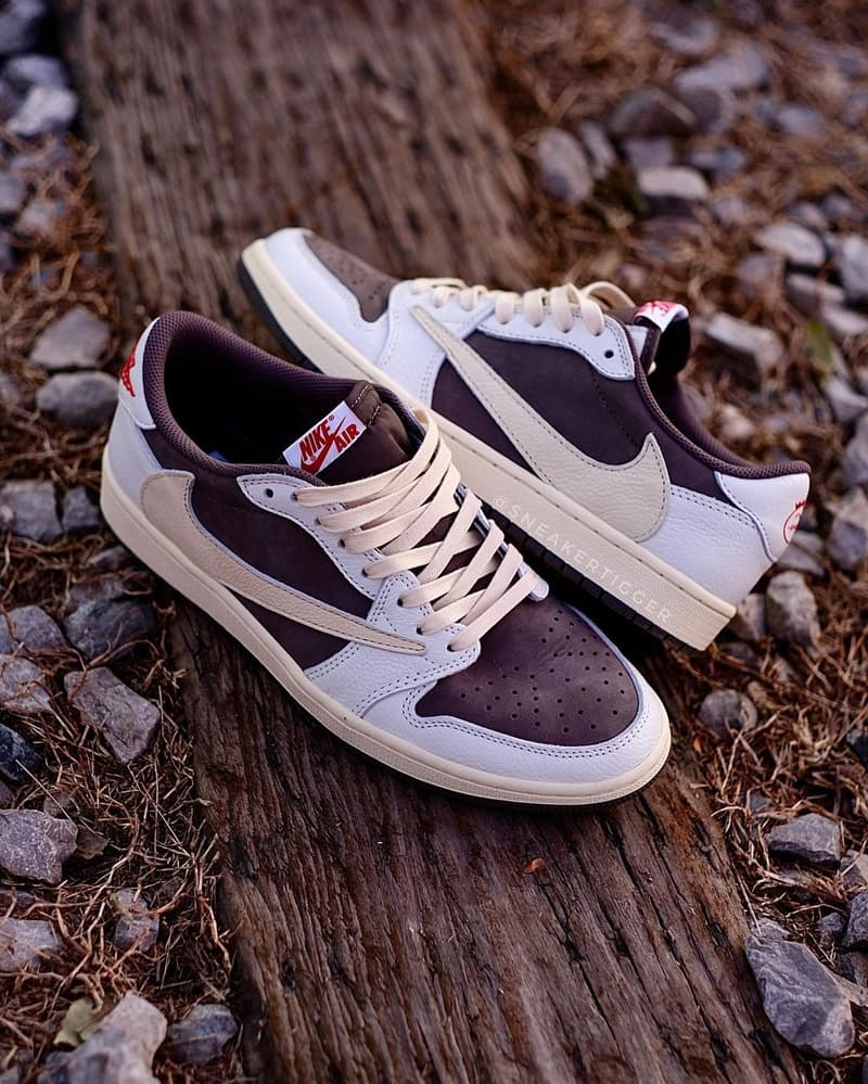 再次近賞 Travis Scott x Air Jordan 1 Low 最新聯乘配色「Reverse Mocha」