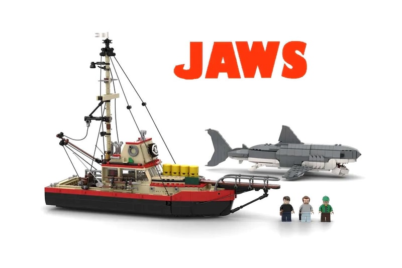 LEGO 實體化 Steven Spielberg 經典電影《大白鯊 JAWS》積木模型