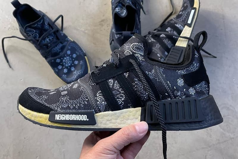 NEIGHBORHOOD x adidas NMD_R1 全新變形蟲 Paisley 聯名鞋款亮相