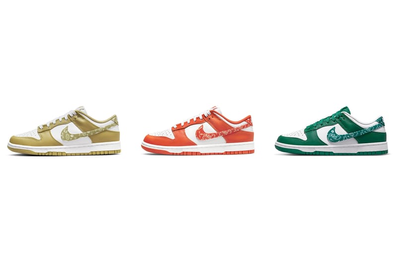 Nike Dunk Low 變形蟲系列「Paisley Pack」公開三款全新配色