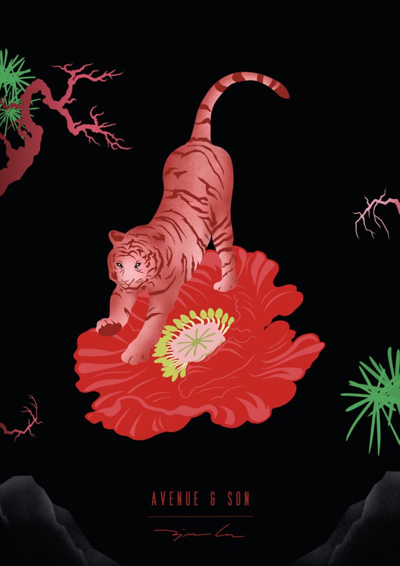 AVENUE & SON 携手艺术家 ZINAN LAM 推出虎年联名胶囊系列