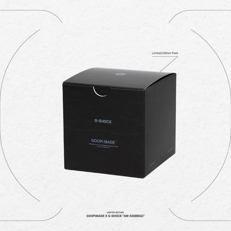GOOPiMADE x G-Shock「Without APEX」AW-500BBGO 聯乘錶款正式登場