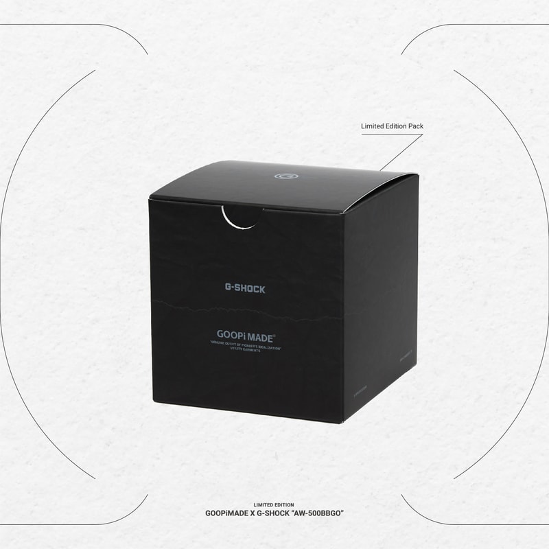 GOOPiMADE x G-Shock「Without APEX」AW-500BBGO 聯乘錶款正式登場