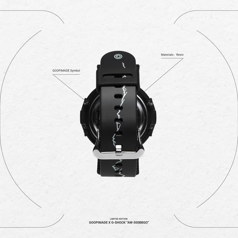 GOOPiMADE x G-Shock「Without APEX」AW-500BBGO 聯乘錶款正式登場
