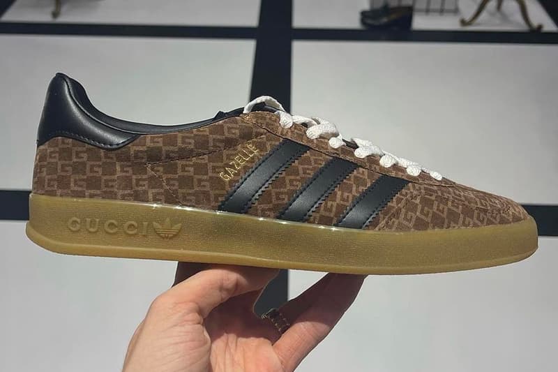 率先預覽 Gucci x adidas Originals Gazelle 聯乘鞋款近賞圖輯