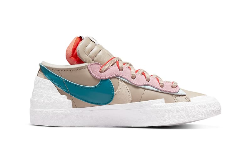 KAWS x sacai x Nike Blazer Low 三方聯名配色「Reed」即將發售