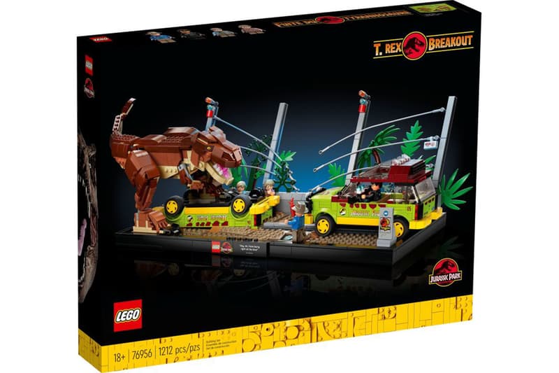 Lego 推出最新《Jurassic Park 侏羅紀公園》電影主題盒組「T. rex Breakout」
