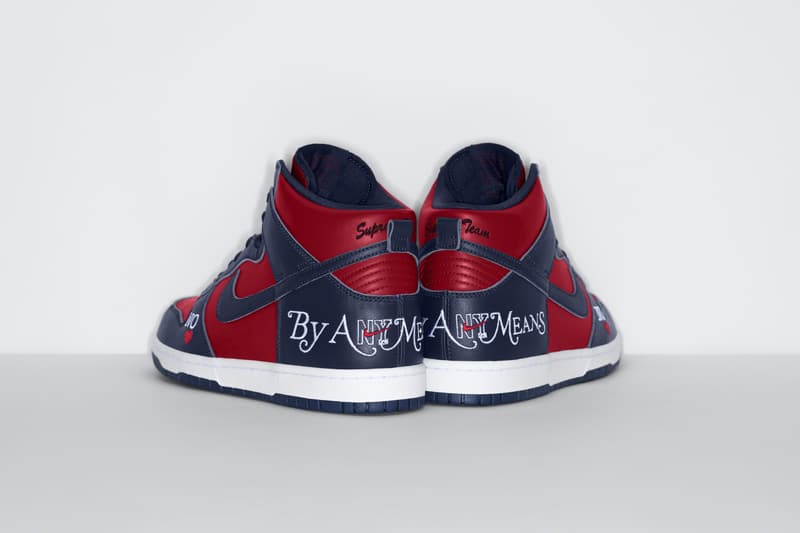 Supreme x Nike SB Dunk High 聯名系列鞋款正式登場
