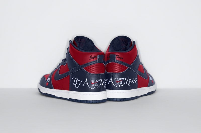 Supreme x Nike SB Dunk High 聯名系列鞋款正式登場