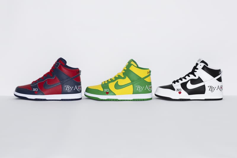 Supreme x Nike SB Dunk High 聯名系列鞋款正式登場