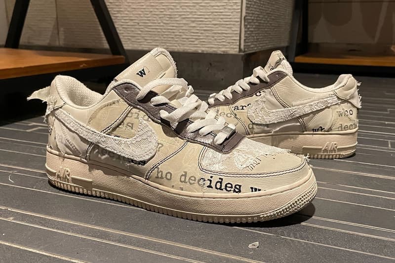 率先近賞 WHO DECIDES WAR x Nike Air Force 1 Low、Air Max Dawn 最新聯乘鞋款