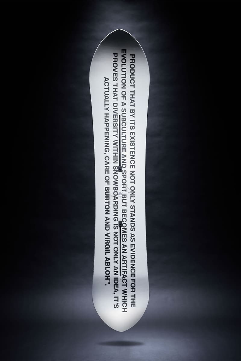 Burton x Virgil Abloh 最新聯名滑雪裝備系列正式登场