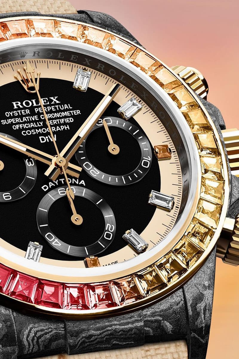 DiW 打造 Rolex Daytona 全新定製錶款「Rainbow Sunray」