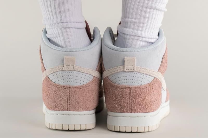 率先近賞 Nike Dunk High 最新乾燥玫瑰色「Fossil Rose」上腳圖輯