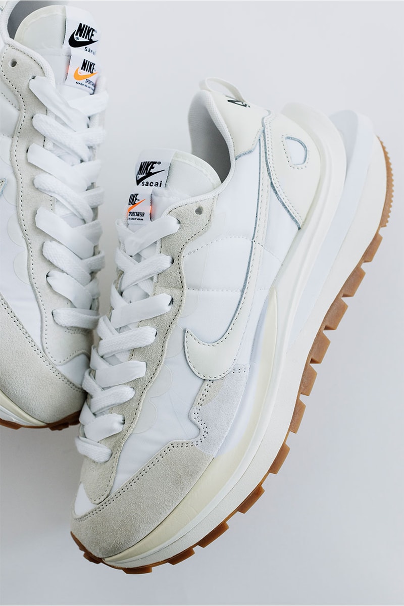 sacai x Nike Vaporwaffle 聯乘鞋款「Black/Gum」、「White/Sail」發售情報正式公佈