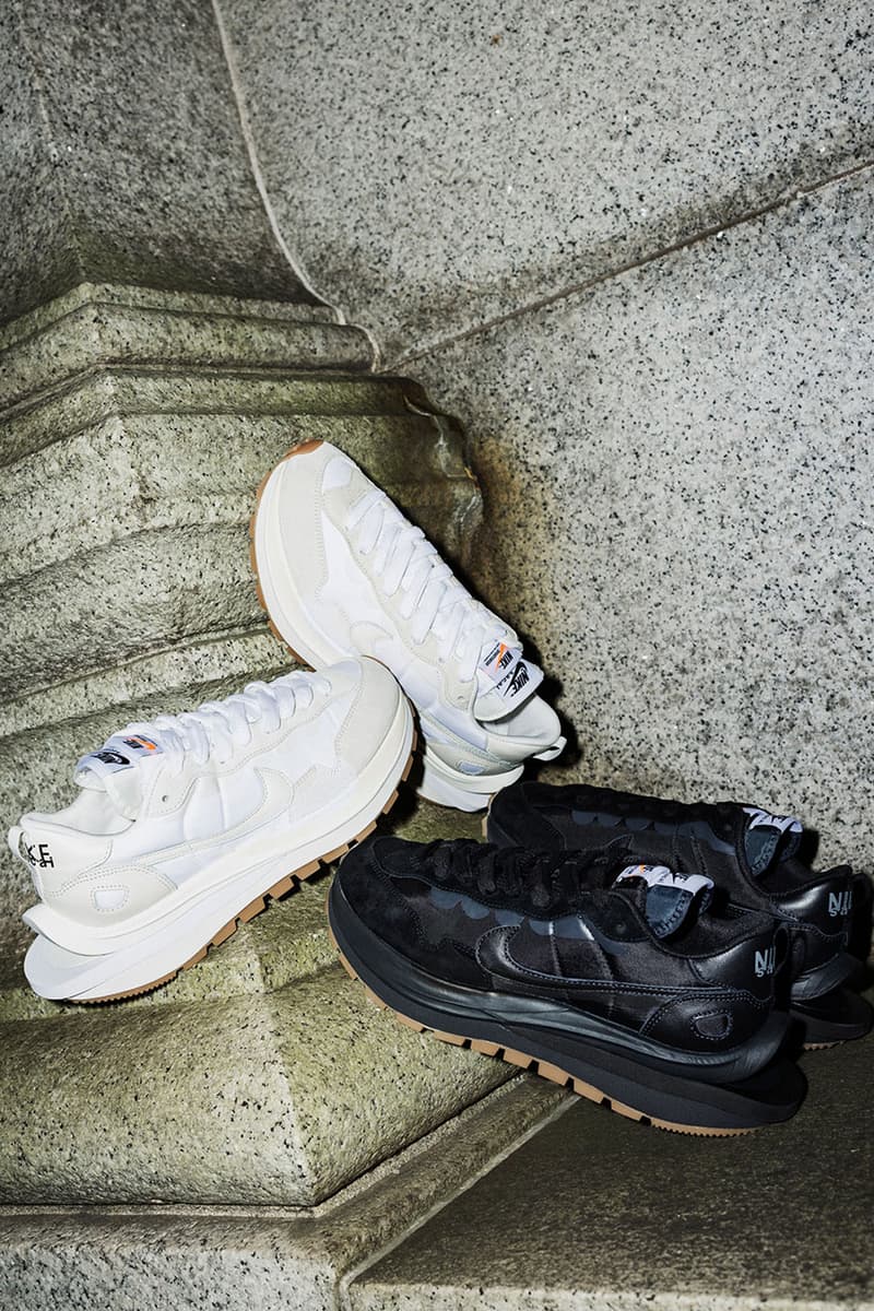 sacai x Nike Vaporwaffle 聯乘鞋款「Black/Gum」、「White/Sail」發售情報正式公佈