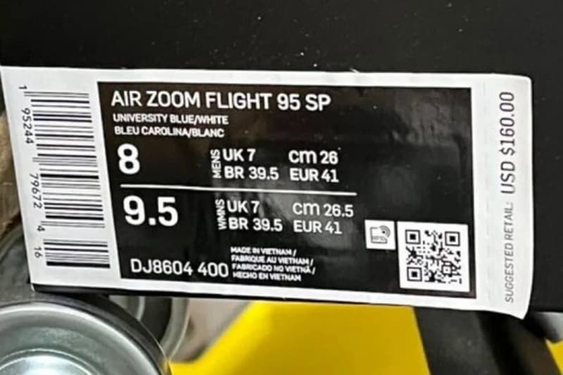 Supreme x Nike Air Zoom Flight 95 最新聯名鞋款曝光