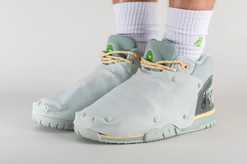 Travis Scott x Nike Air Trainer 1 联名鞋款「Grey Haze」上腳图集