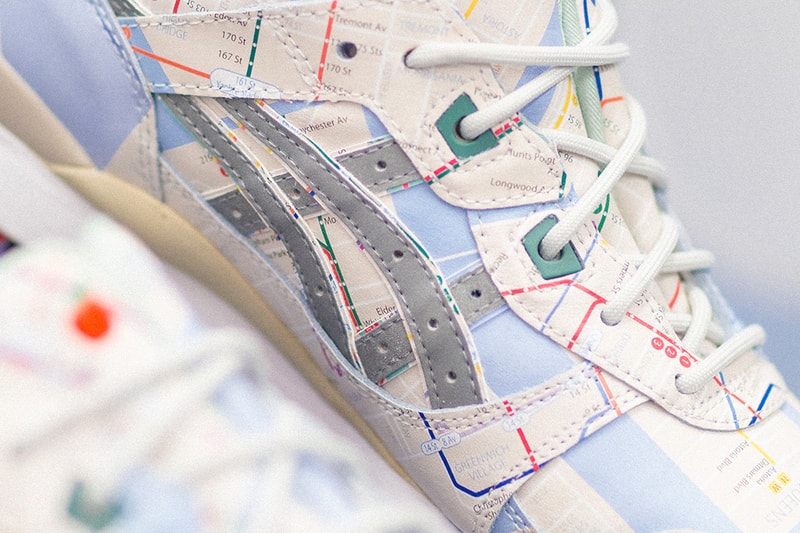 atmos x ASICS 推出全新地铁线路主题 GEL LYTE III OG 鞋款