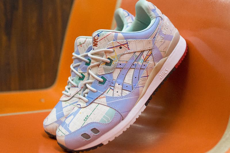 atmos x ASICS 推出全新地铁线路主题 GEL LYTE III OG 鞋款