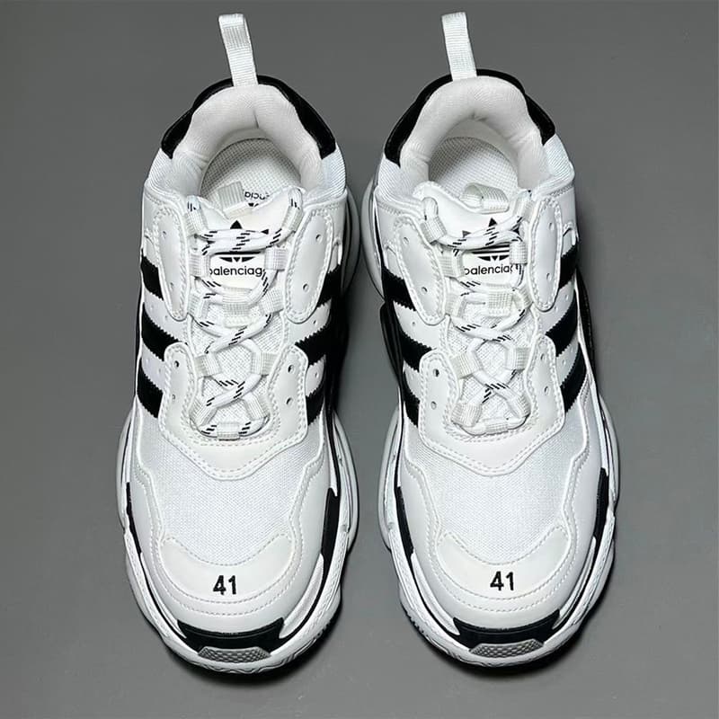 疑似 adidas x Balenciaga Triple-S 最新实物细节曝光