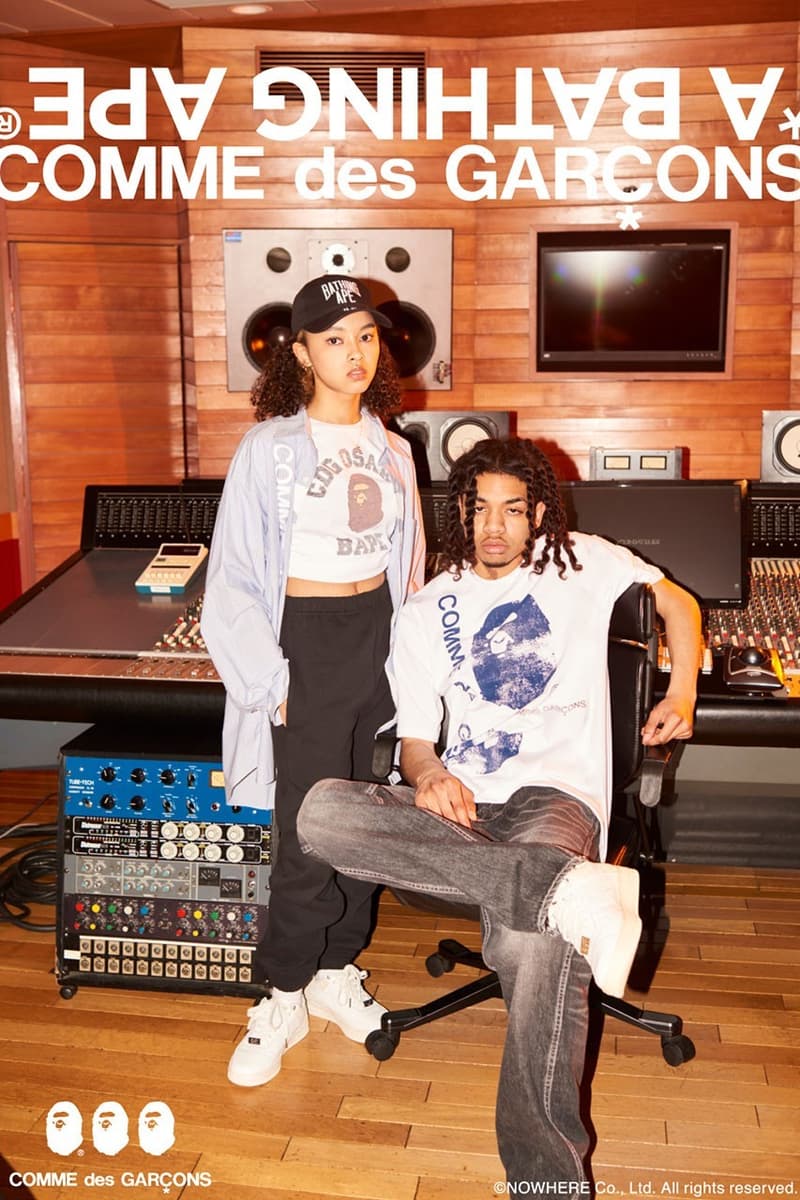 COMME des GARÇONS x BAPE 最新联名系列正式登場