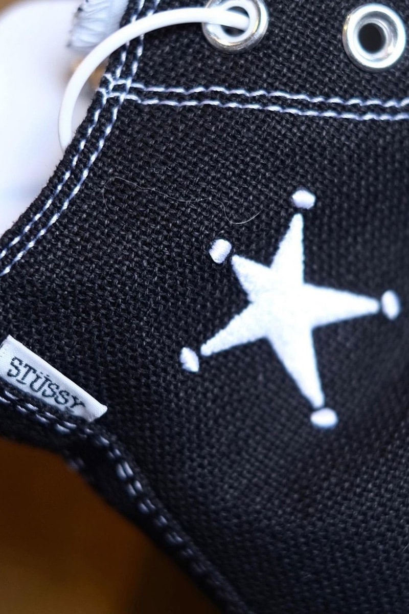 近赏 Stüssy x Converse Chuck 70 Hi 黑白鞋款