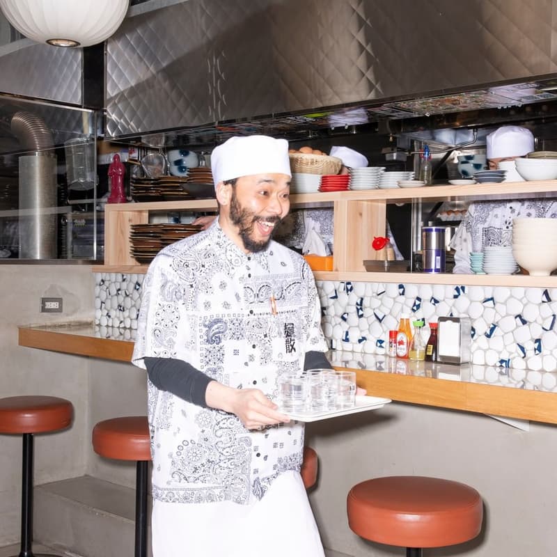 MIYAGIHIDETAKA 為原宿知名烏龙麵餐館「麵散」打造制服