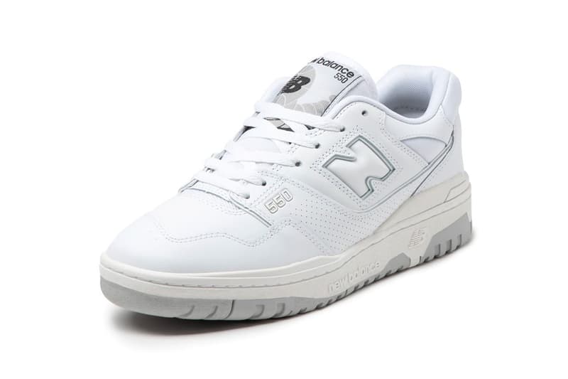 New Balance 550 人氣復古鞋款配色「White/Gray」確定補貨回歸