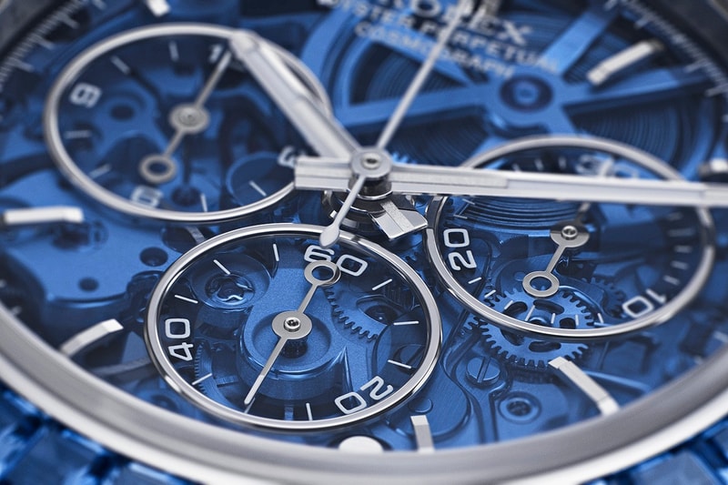Artisans de Geneve 打造冰川蓝宝石 Rolex Daytona 镂空定制表款