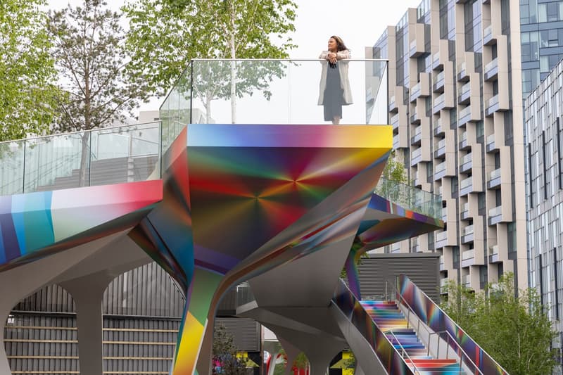 走进藝術家 Felipe Pantone 改造倫敦 Greenwich Peninsula 高架人行道 The Tide